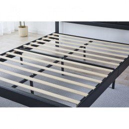 Pat Tapițat Premium Catifea 140/160x200 cm, Somiera Inclusa, Rosu, Fara Saltea cod 6230