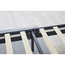 Pat Tapițat Premium Catifea 140/160x200 cm, Somiera Inclusa, Rosu, Fara Saltea cod 6230