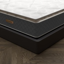 Saltea  Romesa Cu Topper Silver, Plasa de Arcuri + Conglomerat de Spuma Poliuretanica, 29 cm grosime | Romesa