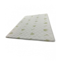 Topper Aloe Vera Romesa 7 cm  - Burete densitate 18kg /mc husa matlasata triplustrat detasabila cu fermoar | Romesa
