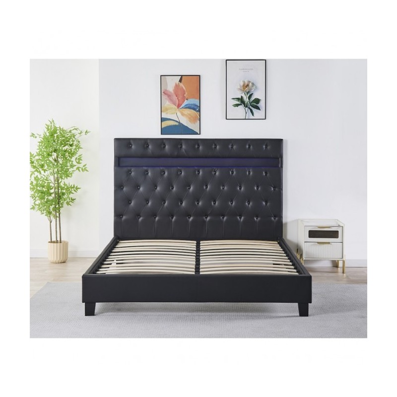 Pat Tapițat Premium Catifea 160x200 cm, Somiera Inclusa, Negru, Fara Saltea cod FB-18 Pat Tapițat Premium Catifea 160x200 cm, Somiera Inclusa, Negru, Fara Saltea cod FB-18